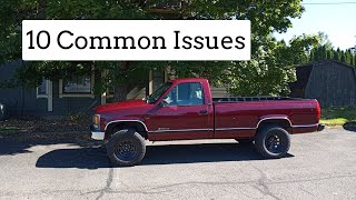 10 COMMON ISSUES WITH 19881998 CK PICKUP TRUCKS [upl. by Norword]