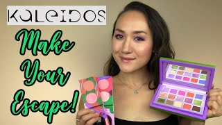 Kaleidos MAKE YOUR ESCAPE Full Collection Swatches Application Review [upl. by Aihcats]