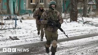 Ukraine frontline fighting Russian forces attack Vuhledar  BBC News [upl. by Atsillak]