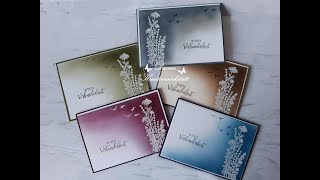 Trauerkarten einmal anders mit StampinUp condolences cards [upl. by Nore]