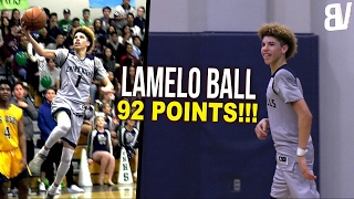 The Full Game LaMelo Ball Scored 92 Chino Hills DESTROYS Los Osos AGAIN FULL HIGHLIGHTS [upl. by Melessa62]