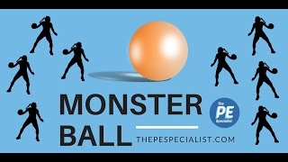 PE Games  Monster Ball  Fun throwing activity for Phys Ed [upl. by Adlee]