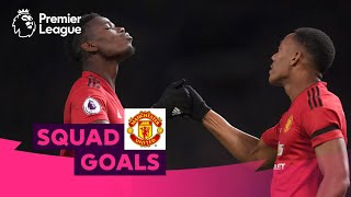 Magical Manchester United Goals  Pogba Rooney Ronaldo  Squad Goals [upl. by Ayanej296]