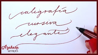 ✍️ Caligrafía Cursiva Elegante Alfabeto en Minúsculas y Mayúsculas [upl. by Inalaeham]