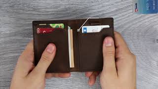 5S Wallet Review  RFID Blocking front pocket minimalist mens travel wallet Funded on Kickstarter [upl. by Ibloc514]