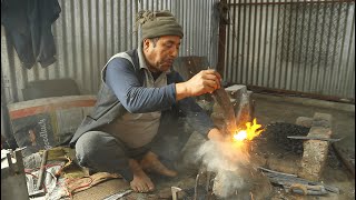 Knife MakingForging an Authentic Kukri knife [upl. by Attehcram]