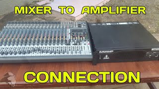 How to Connect Mixer to Amplifier  Sound system Setup [upl. by Gilroy]