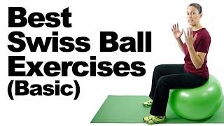 10 Best Swiss Ball Exercises Basic  Ask Doctor Jo [upl. by Algernon]