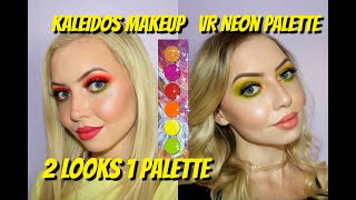 2 Looks 1 Palette  Kaleidos Makeup VR Neon Futurism IV Palette [upl. by Guillema]