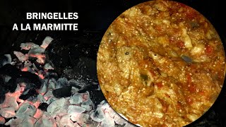 Recette rougail bringelle à la marmite  Aubergine à la marmite [upl. by Gnidleif898]