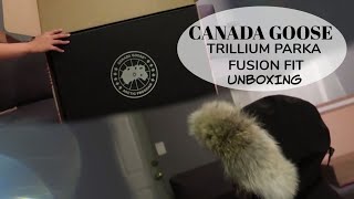 Canada Goose Trillium Parka Fusion Fit Unboxing  Try On  Kristine Manosa [upl. by Nylsej]