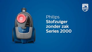 Philips Stofzuiger zonder zak Series 2000  product video [upl. by Rebak]