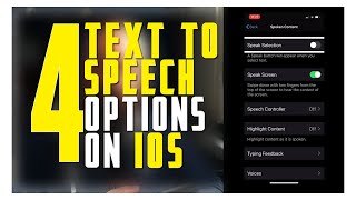 Text To Speech Options In IOS  iPhone amp iPad Screen Reader [upl. by Ricardama]