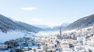 Panorama Davos Klosters Winter  Cineflex [upl. by Enad]