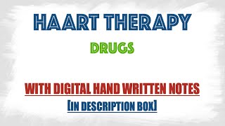 HAART Therapy Drugs  Goals [upl. by Eelyac]