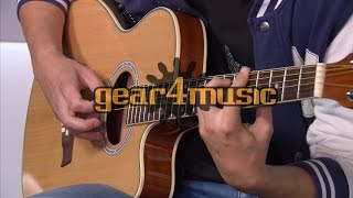 Thinline Electro Acoustic Guitar by Gear4music [upl. by Elrebma133]