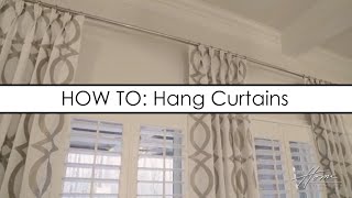 HOW TO CORRECTLY HANG CURTAINS WITH LAUREN NICOLE DESIGNS [upl. by Germain632]