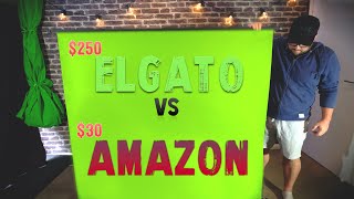 Cheap GREEN SCREENS  Elgato vs 30 Amazon [upl. by Newhall]