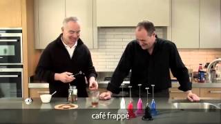 How to make a frappé coffee using an aerolatte milk frother [upl. by Ahtaga]