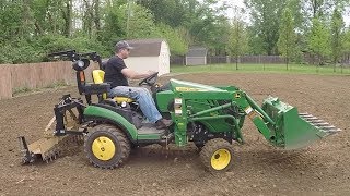 Goal Leveling the Playing Field Compact Tractor Tiller and Soil Pulverizer [upl. by Harness]