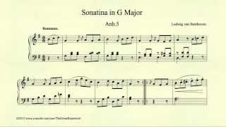 Beethoven Sonatina in G major Anh 5 Romanze [upl. by Paley]