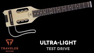 Traveler Guitar UltraLight Acoustic Guitar Test Drive Product Demo [upl. by Shien]