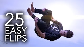 25 Easy Trampoline Flips Anyone Can Learn [upl. by Aehsat126]