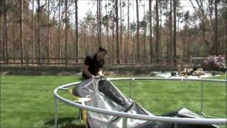 How to Assemble Round Trampoline [upl. by Lengel]