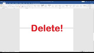 How To Delete a Page In Word [upl. by Alhsa17]