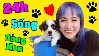 Thử Thách 24h Sống Cùng MON  Vê Vê Channel [upl. by Orin]