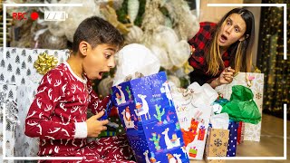 We CAUGHT our SON Opening Christmas Presents EARLY  The Royalty Family [upl. by Rolo241]