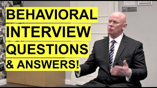 BEHAVIORAL Interview Questions amp Answers How to ANSWER Behavioural Interview Questions [upl. by Cully]