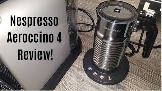 Nespresso Aeroccino 4 Milk Frother Review  Worth upgrading from the Aeroccino 3 [upl. by Norok]