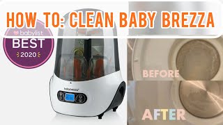 HOW TO Clean Baby Brezza Bottle Sterilizer in 10 Minutes [upl. by Dorry]