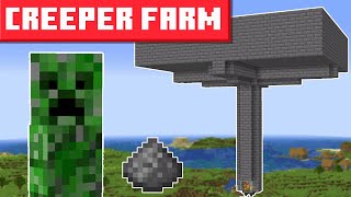 Minecraft Creeper Farm 1214  EASY DESIGN [upl. by Hecker]