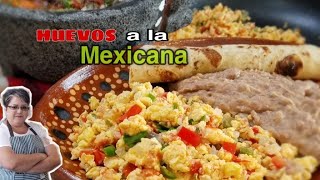 HUEVOS A LA MEXICANA  Mexican Scrambled Egg Breakfast ❤ [upl. by Ssidnak491]