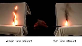 Fire Retardant Test  Formulated Polymers [upl. by Aihsilef]