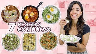 7 RECETAS CON HUEVO 🍳 Fáciles Saludables y Deliciosas [upl. by Flossy588]