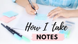 How I Take Notes  10 Effective Note Taking Tips amp Methods 📝 [upl. by Wilton111]