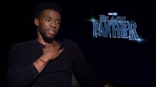 Black Panther Chadwick Boseman Interview [upl. by Yoj109]