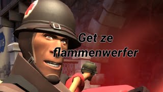 Hans Get ze flammenwerfer COLORIZED [upl. by Bachman]