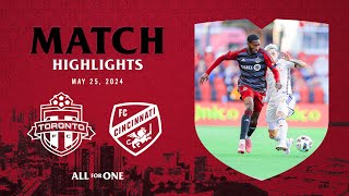 HIGHLIGHTS Toronto FC vs FC Cincinnati [upl. by Anaeli316]