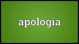 Apologia Meaning [upl. by Abih650]