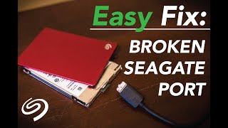 Fix a Broken Seagate External Hard Drive Port [upl. by Culver716]