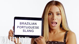 Singer Anitta Teaches You BrazilianPortuguese Slang  Vanity Fair [upl. by Pritchard]