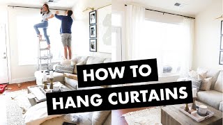 How to Hang Curtains in 4 Easy Steps [upl. by Aiyt]