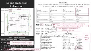 Acoustic Calculations Sound Reduction [upl. by Nwahsad]