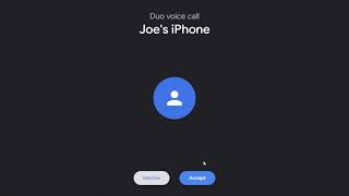 Google Duo Incoming Voice Call On Desktop [upl. by Adnwahsar]