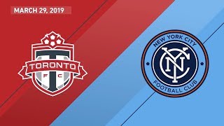 Match Highlights Toronto FC vs New York City FC  March 29 2019 [upl. by Ilyak]