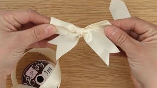 How to Tie A Ribbon Bow  Craft Techniques [upl. by Algernon]